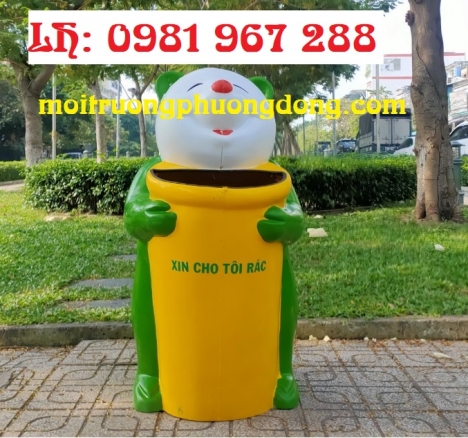 Bán thùng rác hình con gấu trúc tại Hà Nội