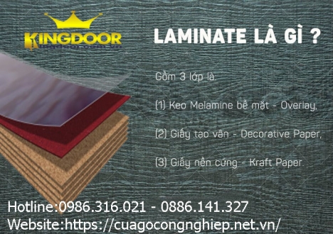 Cửa gỗ công nghiệp MDF Laminate là gì?