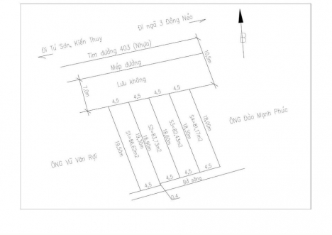 Bán 4 lô liền đường 403 Minh Đức, Đồ Sơn giá chỉ 2,x tỷ/lô Lh Mr Truyền