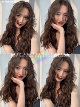 Uốn xoăn lơi tự nhiên cho nữ, học nghề tóc Tiệp Nguyễn.