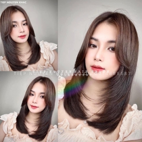 Tóc xoăn lơi uốn mái bay cho nữ cá tính, học nghề tóc tiệp nguyễn.