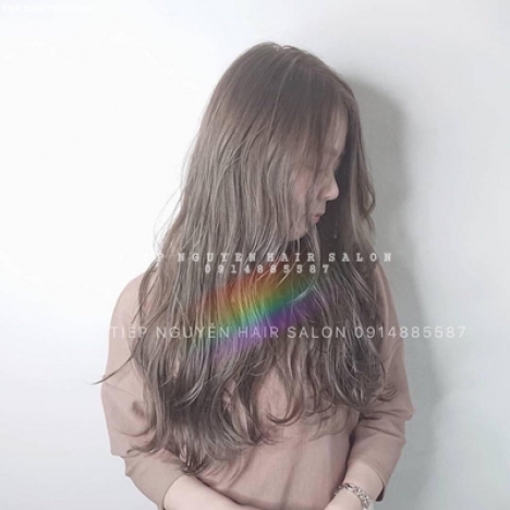 Xoăn sóng lơi, xoăn lơi ngang lưng tự nhiên cho nữ, học nghề tóc Tiệp Nguyễn.