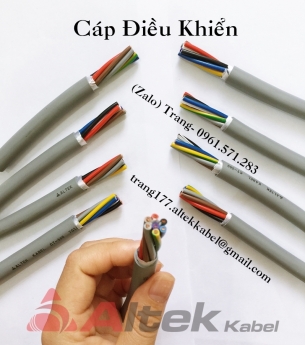 Cáp điều khiển từ 2 đến 30 lõi hàng nhập khẩu
