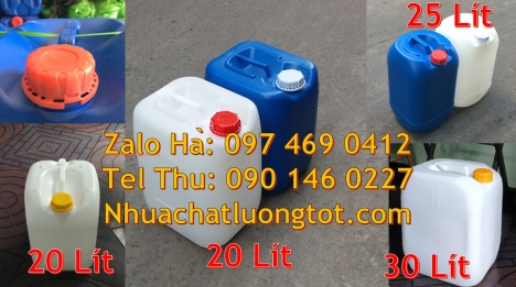can nhựa 5 lít trong, can 18l đựng mật mía can nhựa giá rẻ can dẹp 30 lít đựng thuốc thú y giá re