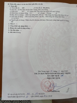 ĐÂT GẦN CHÙA - XÃ PHÚ HỘI - ĐỨC TRỌNG - LÂM ĐỒNG - GIÁ 3.2 TỶ