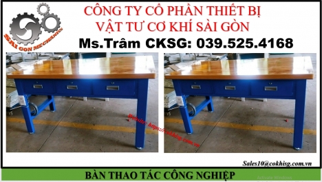 Bàn thao tác săc sơn tĩnh điện tại xưởng