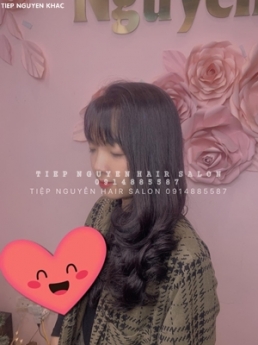 Học tóc, xoăn lơi uốn xoăn tự nhiên nhẹ nhàng, tiệp nguyễn.