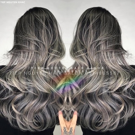 Uốn xoăn lơi tự nhiên cho nữ. học nghề tóc Tiệp Nguyễn.
