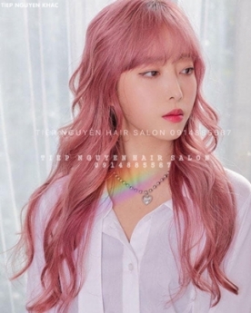 Uốn xoăn lơi tự nhiên tóc thưa cho phái nữ, học nghề tóc Tiệp Nguyễn.