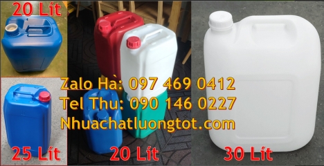 can nhựa 5 lít trong, can 18l đựng mật mía can nhựa giá rẻ can dẹp 30 lít đựng thuốc thú y giá re