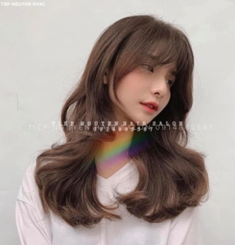 Xoăn sóng lơi, xoăn lơi nhẹ nhàng cuốn hút cho nữ tóc dài, học nghề tóc tiệp nguyễn.