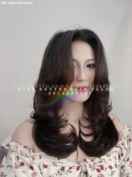 Xoăn lơi nhẹ nhàng bay bổng cuốn hút tự nhiên cho nữ, học nghề tóc Tiệp Nguyễn