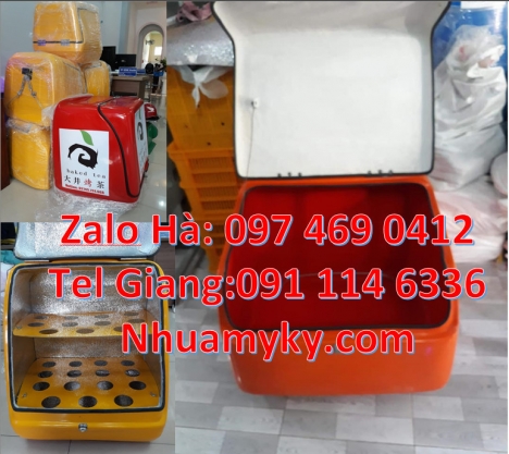 Thùng giao trà sữa, thùng chở hàng nhanh, Thùng giao hàng đông lạnh, Thùng giao hàng giá rẻ, Thùng c