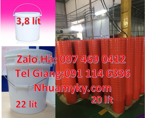 Nơi bán Vỏ thùng 10 lít, Vỏ thùng nhựa 18 lít, Xô nhựa 18 lít nắp chiết rót. Giá bán Vỏ