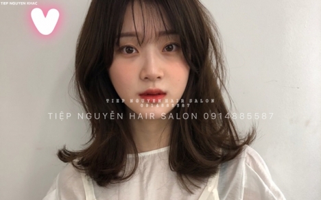 Tóc xoăn lơi uốn mái mưa tự nhiên cho nàng, học nghề tóc Tiệp Nguyễn