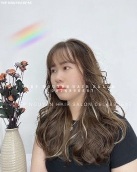 Tóc xoăn lơi mái bay, uốn xoăn lơi cho nàng tóc thưa, học nghề tóc Tiệp Nguyễn