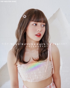 Tóc xoăn lơi mái bay, uốn xoăn lơi cho nàng tóc thưa, học nghề tóc Tiệp Nguyễn