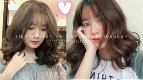 Xoăn lơi ngang vai, xoăn lơi cho nàng tóc thưa, học nghề tóc Tiệp Nguyễn