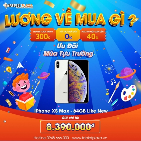 Iphone Xs Max 64GB Like New giá cực tốt tại Tablet Plaza