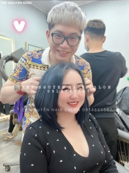 Xoăn lơi ngang vai kiểu xoăn tự nhiên cho nữ, học nghề tóc Tiệp Nguyễn