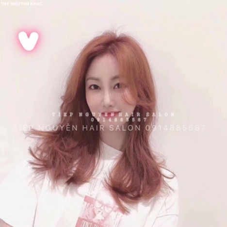 Tóc xoăn lơi layer nhẹ nhàng uốn xoăn, học nghề tóc Tiệp Nguyễn