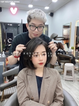 Tóc xoăn sóng lơi uốn nhẹ tóc thưa, học nghề tóc Tiệp Nguyễn