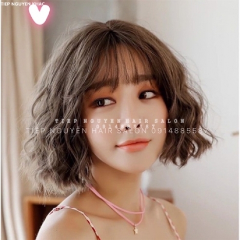 Xoăn lơi uốn mái ngắn cho nữ, học nghề tóc Tiệp Nguyễn