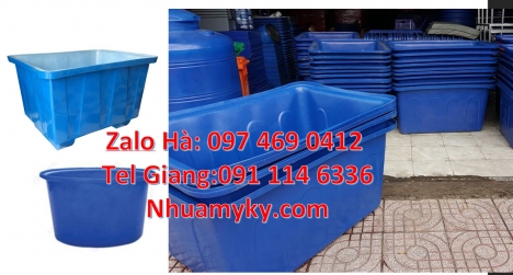 thùng đựng hạt nhựa Thùng chữ nhật Thùng nhựa 1700 lít, thùng nhựa chữ nhật 1250 lít, Thau