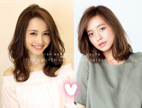 Tóc xoăn lơi uốn ngắn mái bay, học nghề tóc Tiệp Nguyễn