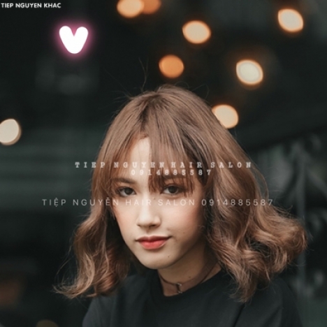 Xoăn lơi ngắn kết hợp uốn sóng lơi, học nghề tóc Tiệp Nguyễn