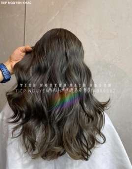 Tóc xoăn lơi nhẹ nhàng cá tính cho phái nữ, học nghề tóc Tiệp Nguyễn