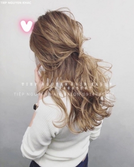 Tóc layer uốn xoăn tự nhiên, tóc hippie cho nữ, học nghề tóc Tiệp Nguyễn