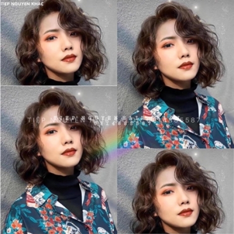 Tóc xoăn lơi, phong cách nhẹ nhàng nữ tính cho nàng, học nghề tóc Tiệp Nguyễn