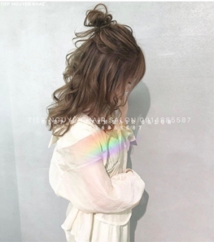 Tóc xoăn lơi uốn xoăn tự nhiên, học nghề tóc Tiệp Nguyễn