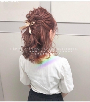 Tóc xoăn lơi uốn xoăn tự nhiên, học nghề tóc Tiệp Nguyễn