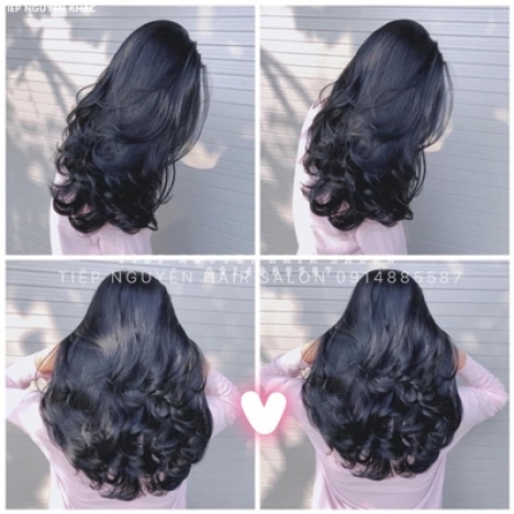 Tóc layer xoăn tự nhiên cho nữ ngang lưng, học nghề tóc Tiệp Nguyễn