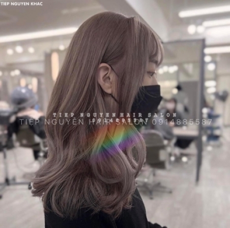 Tóc xoăn lơi mặt tròn, học nghề tóc Tiệp Nguyễn