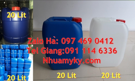 can nhựa 25 lít đựng dầu thực vật giá rẻ,  can nhựa 30 lít dẹp đựng axit, can 25l đựng tinh dầu, can