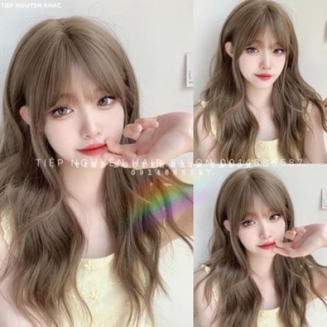 Tóc xoăn lơi tự nhiên mái bay cá tính, học nghề tóc Tiệp Nguyễn