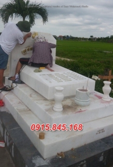 72+ Mẫu mộ đá trắng đẹp – lăng mộ