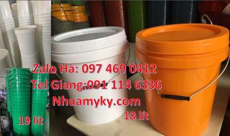 Nơi bán Vỏ thùng 10 lít, Vỏ thùng nhựa 18 lít, Xô nhựa 18 lít nắp chiết rót. Giá bán Vỏ