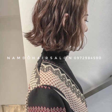 Uốn Sóng Nước Lọn To, Địa Chỉ Cắt Tóc Ngang Vuông Đẹp Giá Rẻ Hoài Đức - Nam Đỗ Hair Salon