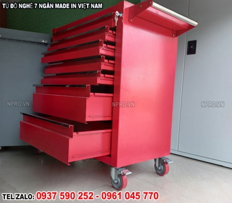 Tủ để dụng cụ, tủ sắt đựng đồ nghề, tủ chứa dụng cụ đồ nghề có bánh xe