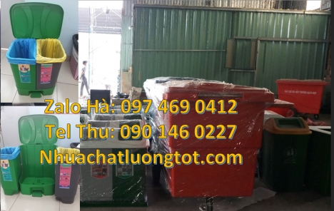 Thùng rác nắp lật bộ 3, Thùng rác 2 ngăn nắp lật Thùng rác 3 ngăn bập bênh, Nơi bán Thùng Rác 2 Ngă