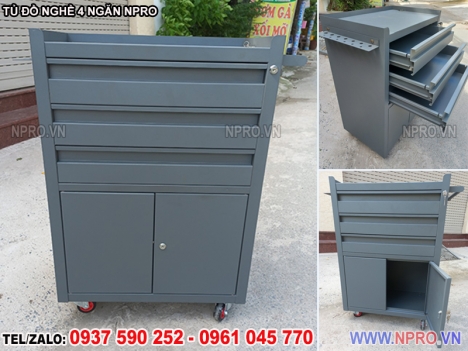 Tủ để dụng cụ, tủ sắt đựng đồ nghề, tủ chứa dụng cụ đồ nghề có bánh xe