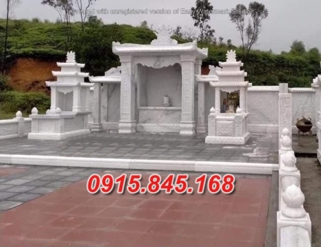 14+ mẫu mộ đá xanh hai mái đẹp bán thanh hoá