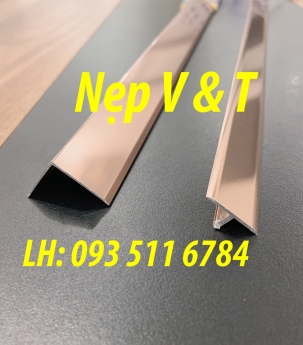 Nẹp trang trí nhôm Nẹp V Inox ốp góc Nẹp Inox nối sàn