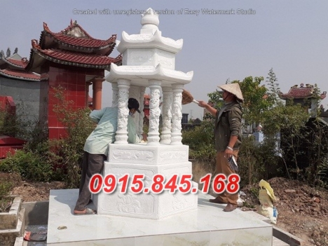 14+ mẫu mộ đá xanh hai mái đẹp bán thanh hoá