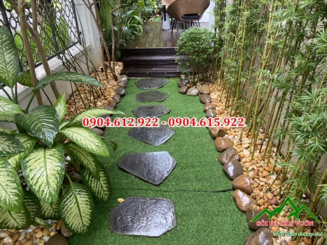 Bán sỏi trang trí và thi công rải sỏi trang trí sân vườn
