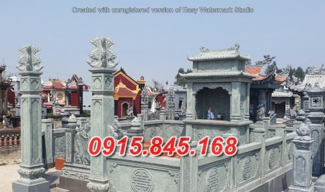 14+ mẫu mộ đá xanh hai mái đẹp bán thanh hoá